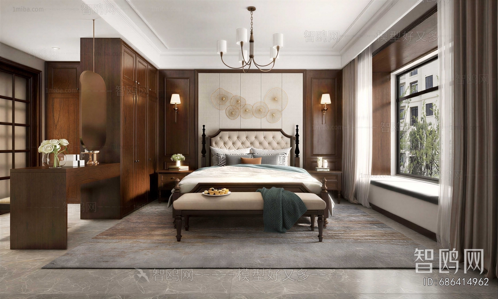 American Style Bedroom