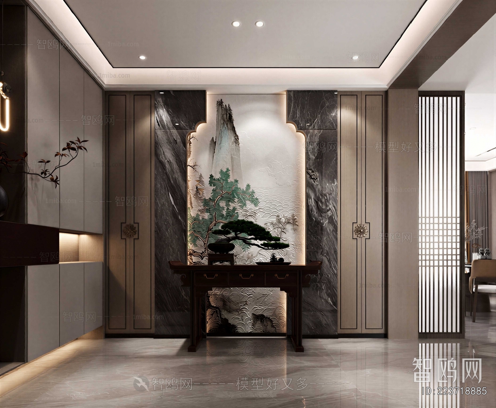 New Chinese Style Hallway