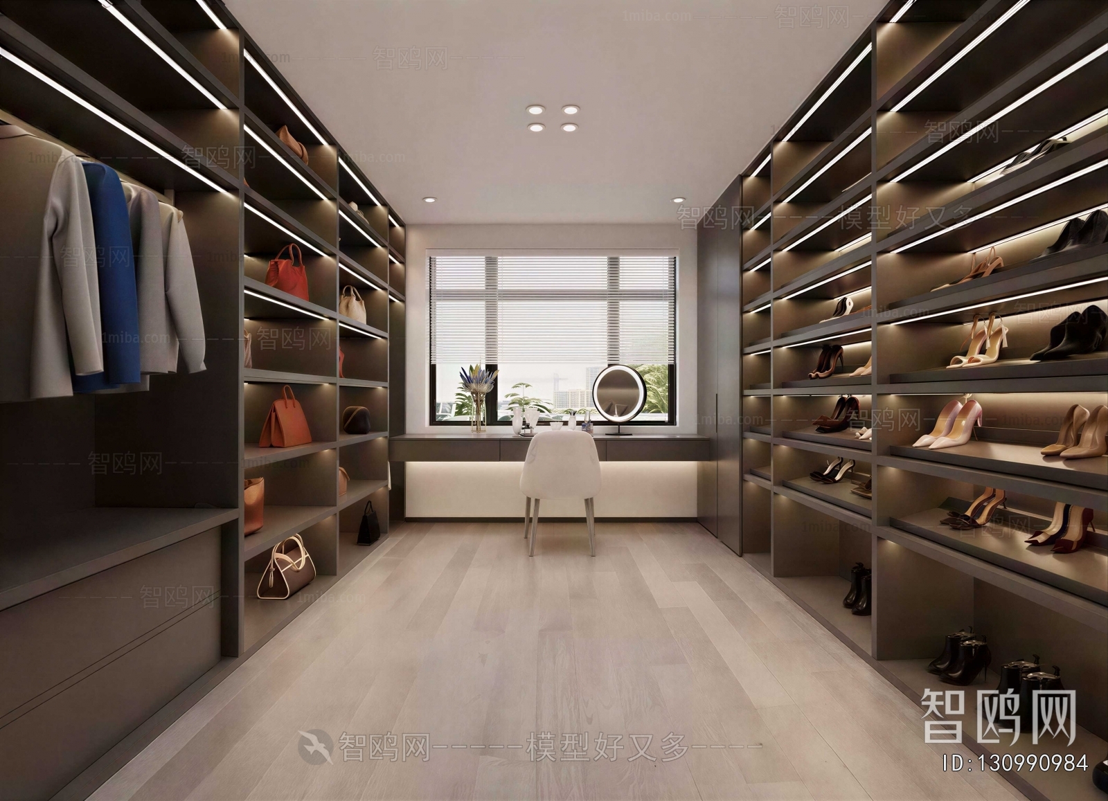Modern Clothes Storage Area
