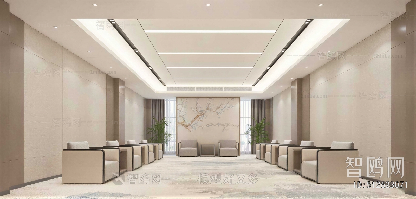 New Chinese Style Reception Room