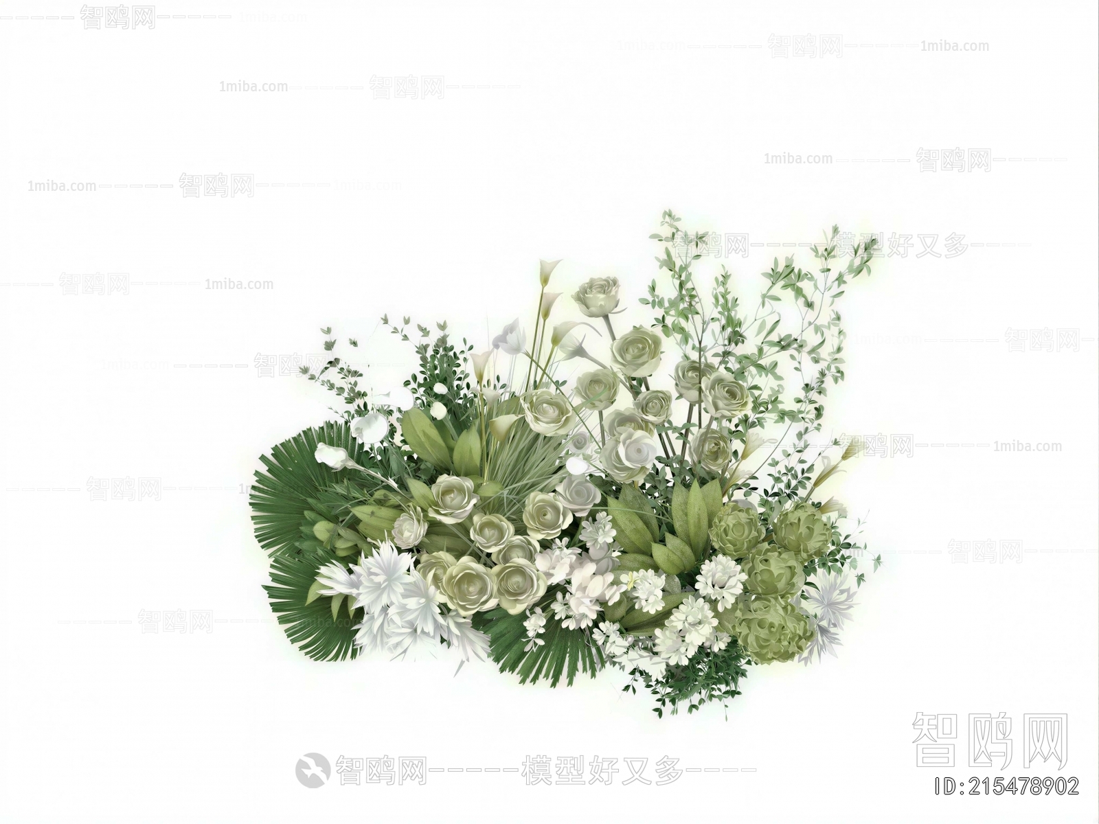 Modern Flowers And Grass