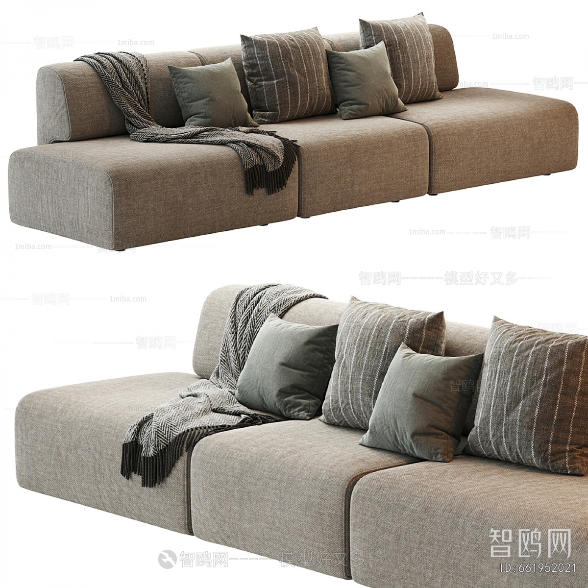 Modern Three-seat Sofa