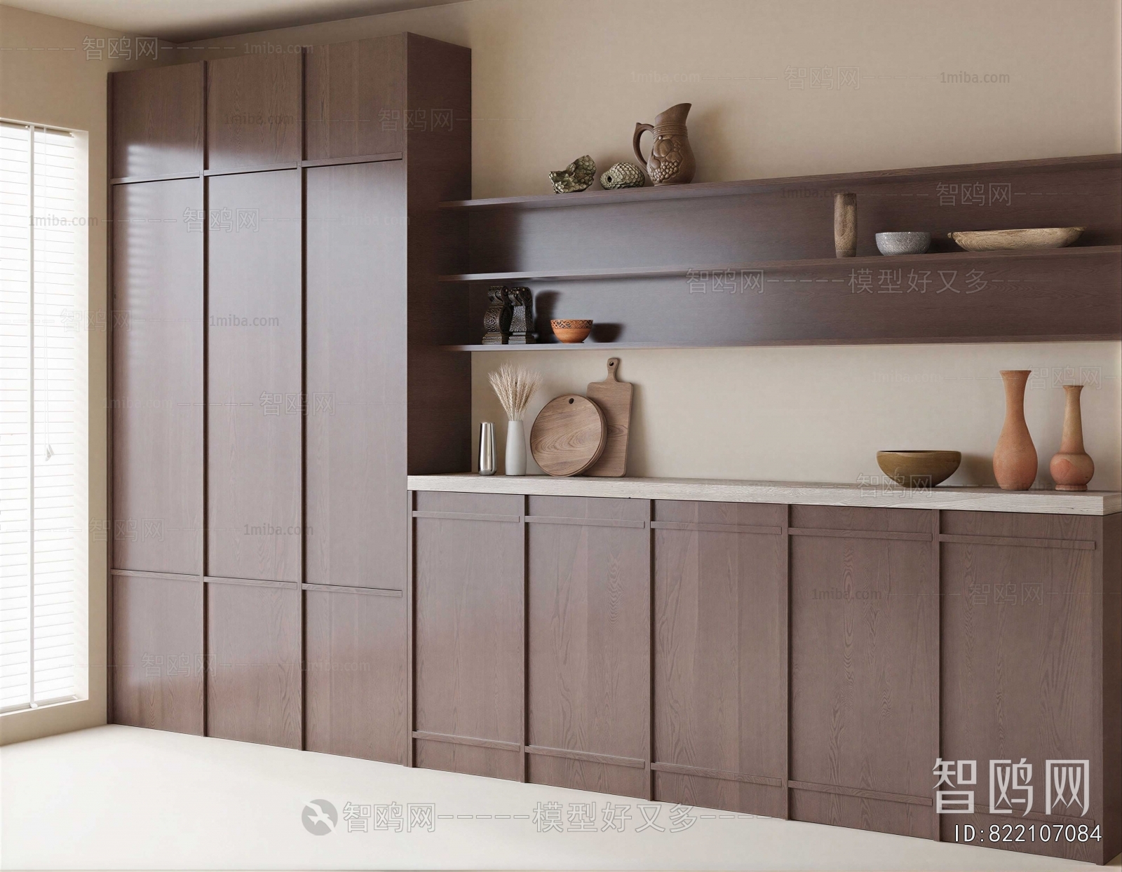 Wabi-sabi Style Kitchen Cabinet