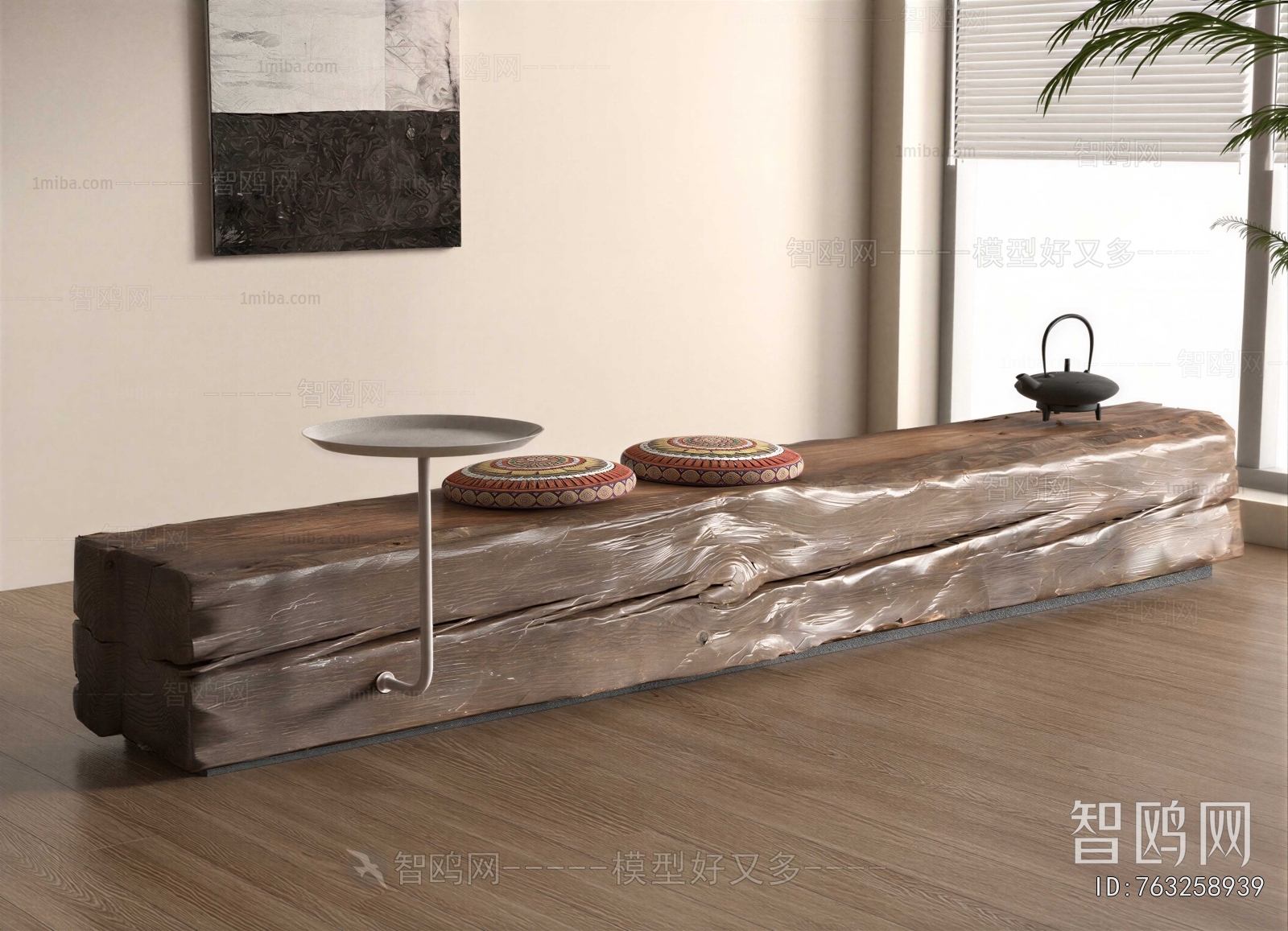 Wabi-sabi Style Bench