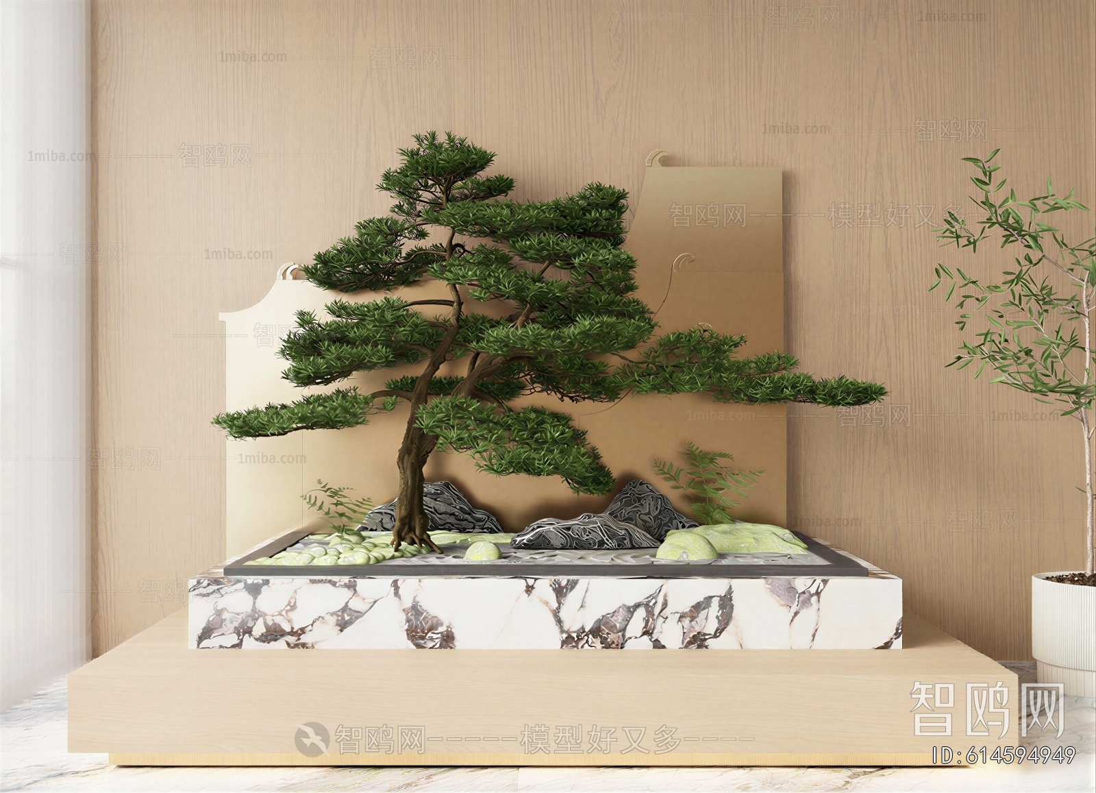 New Chinese Style Plant Landscaping