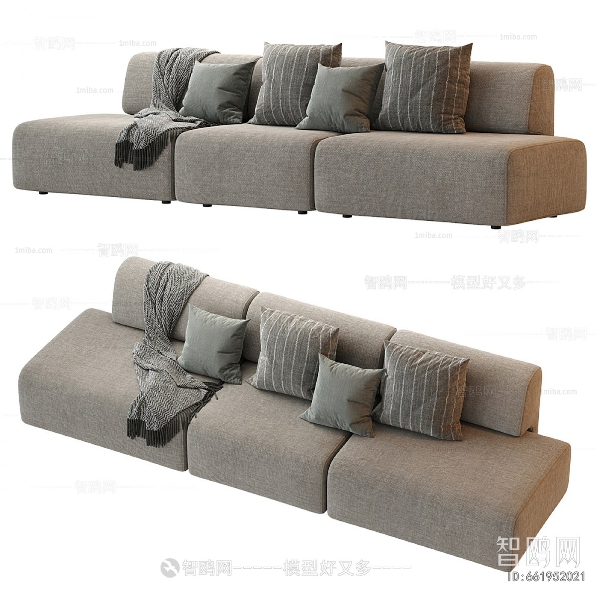 Modern Three-seat Sofa