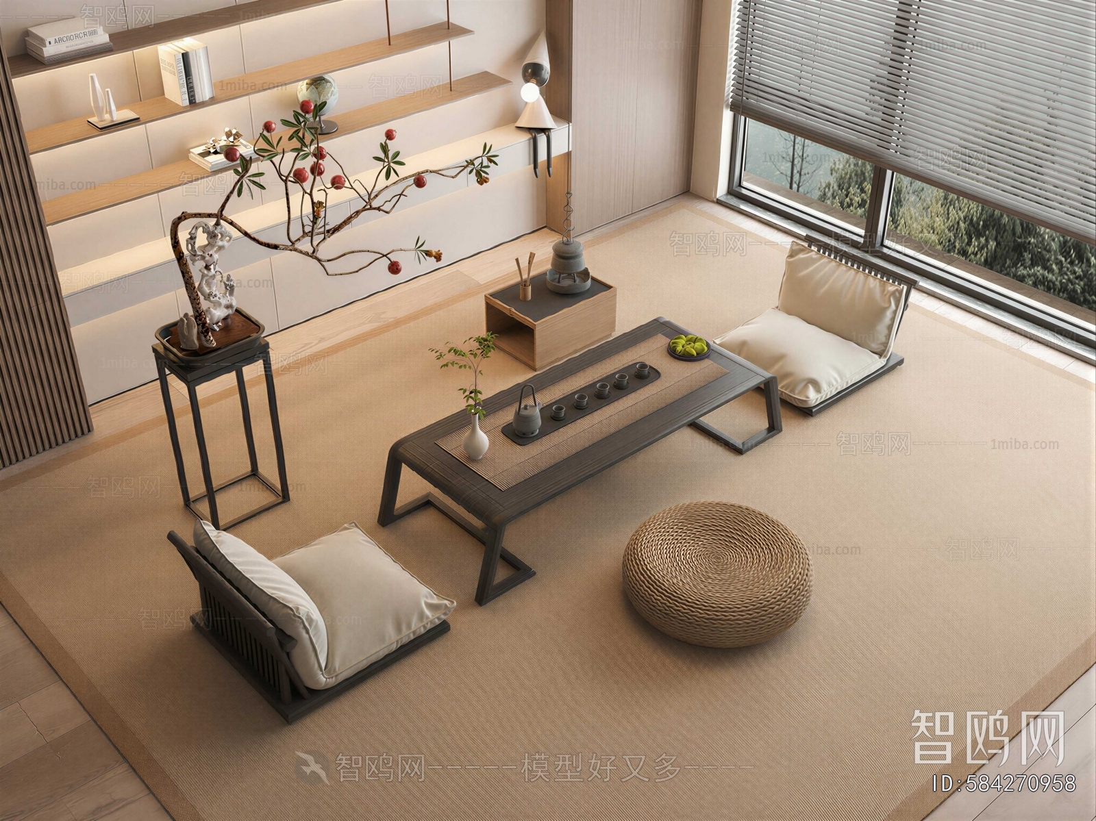 Japanese Style Tea Tables And Chairs