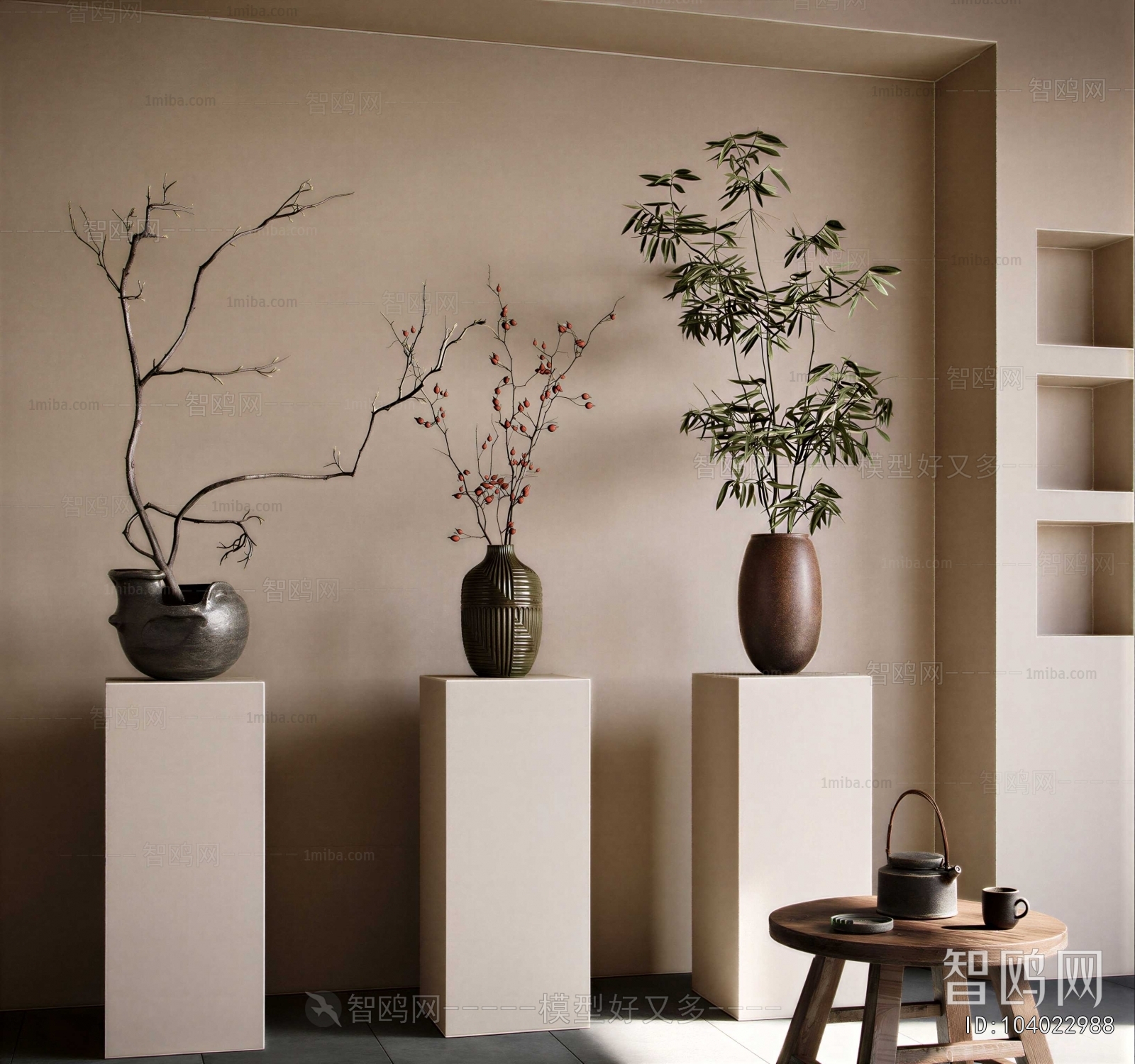 Wabi-sabi Style Dried Branch