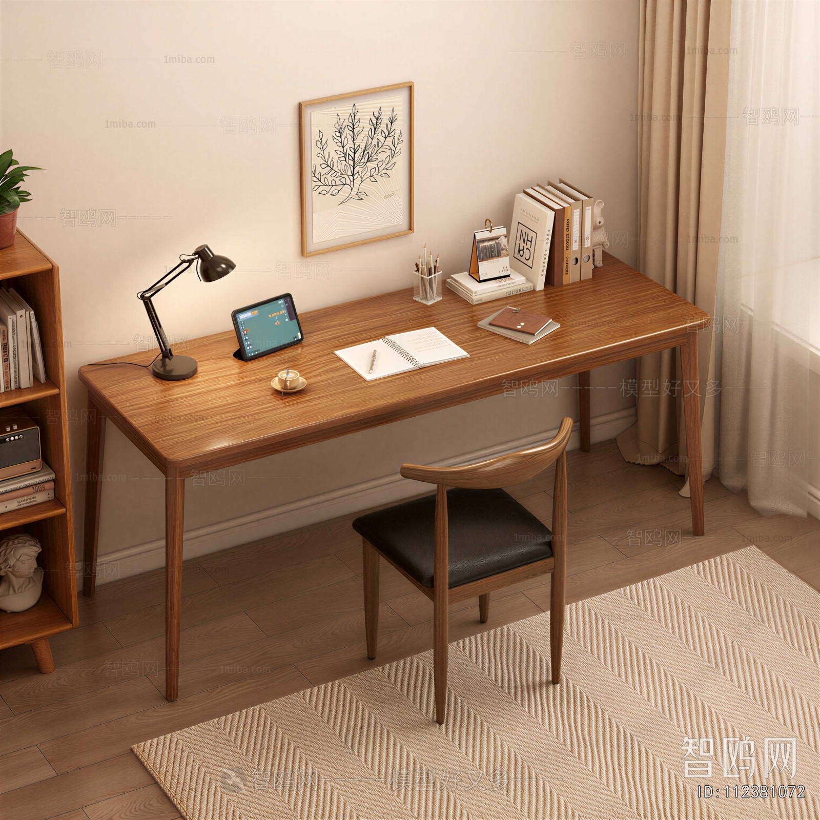 Nordic Style Computer Desk And Chair