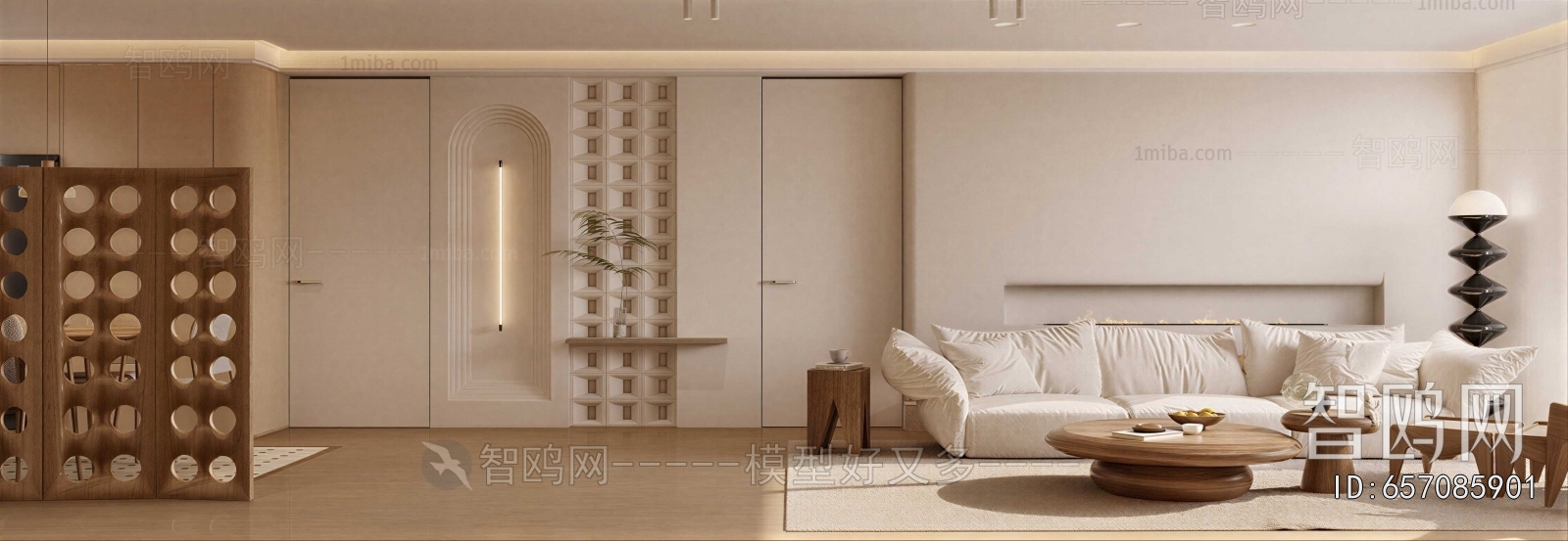 Wabi-sabi Style A Living Room