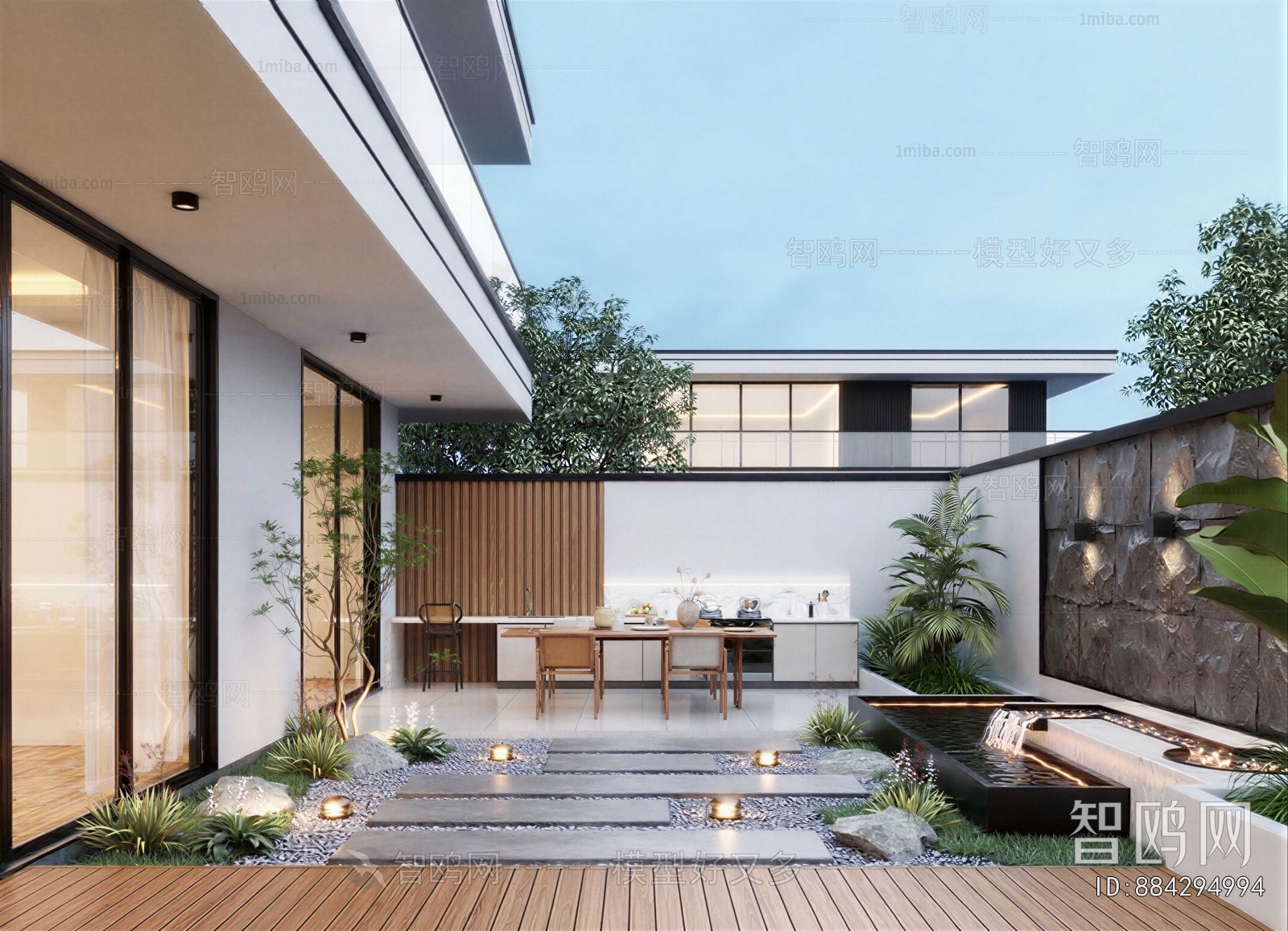 Modern Courtyard/landscape