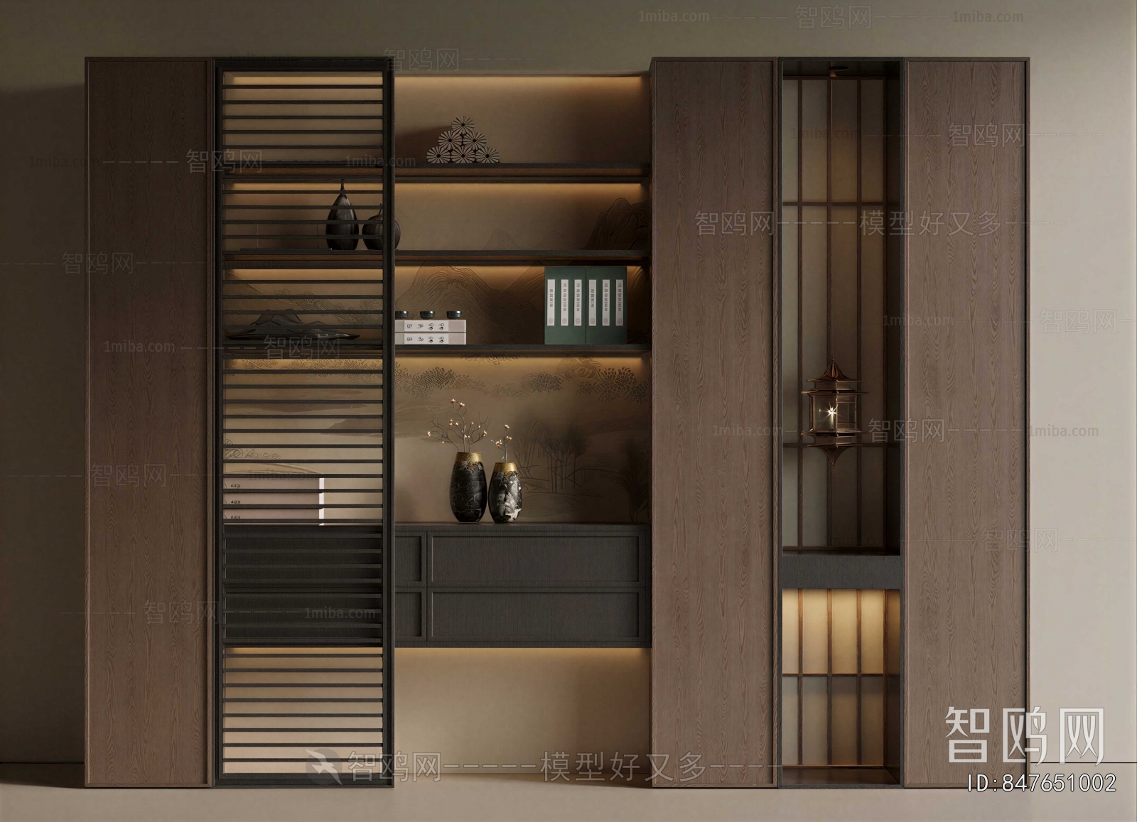 New Chinese Style Bookcase