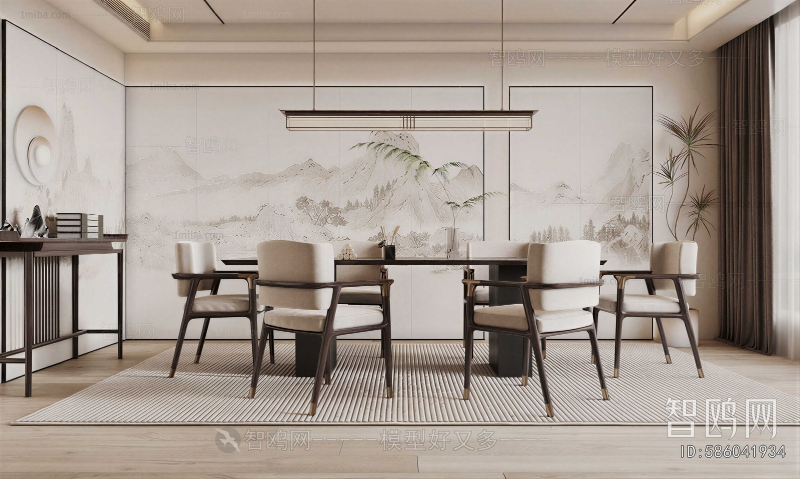 New Chinese Style Dining Room