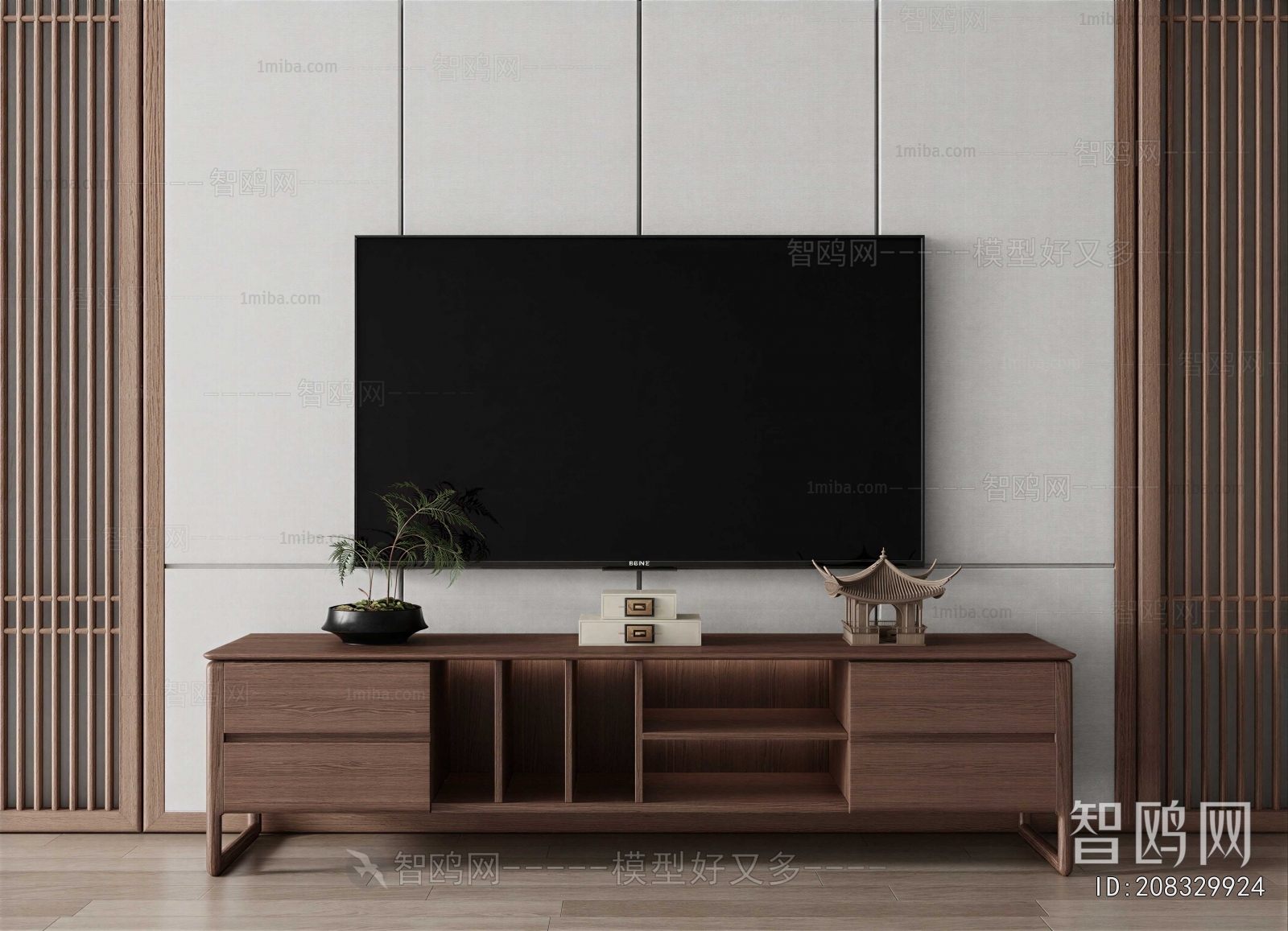 New Chinese Style TV Cabinet