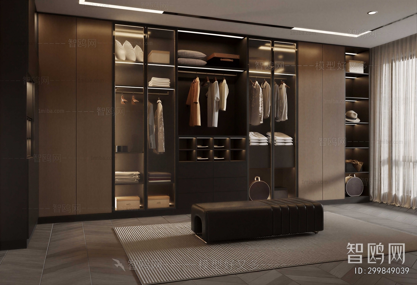 Modern Clothes Storage Area