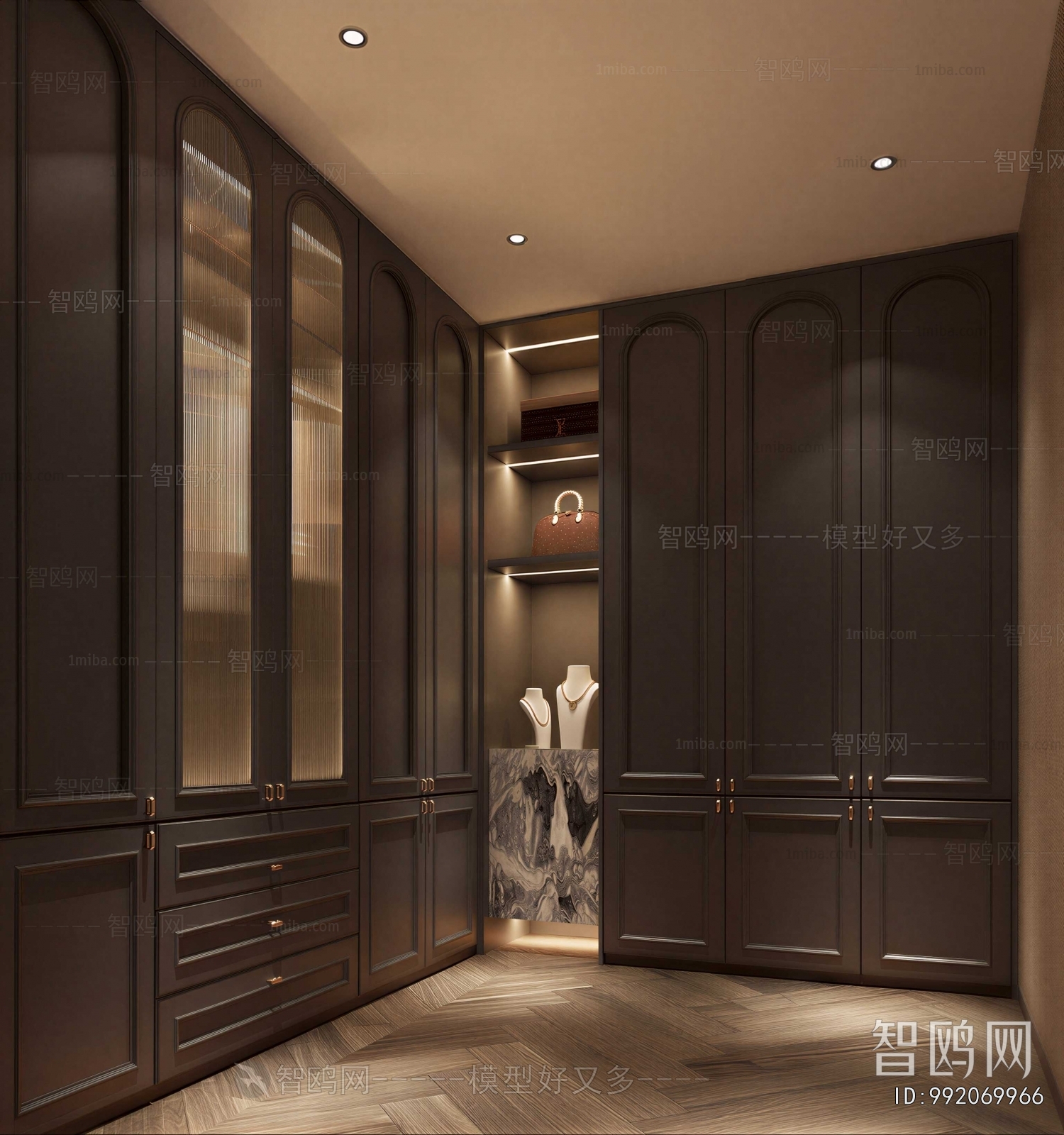 French Style Clothes Storage Area