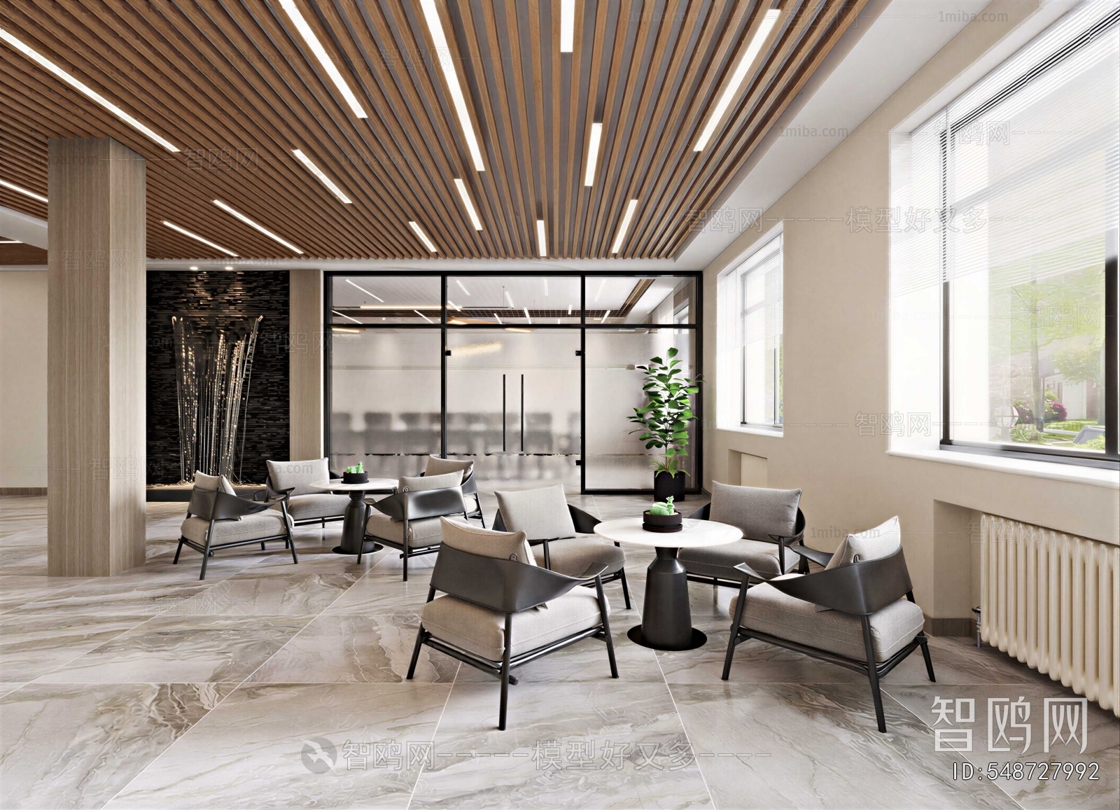 Modern Office Living Room