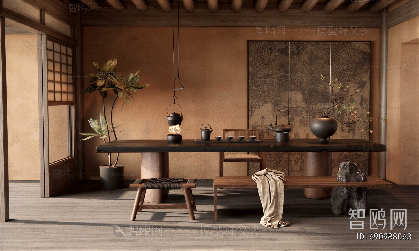 Wabi-sabi Style Tea House