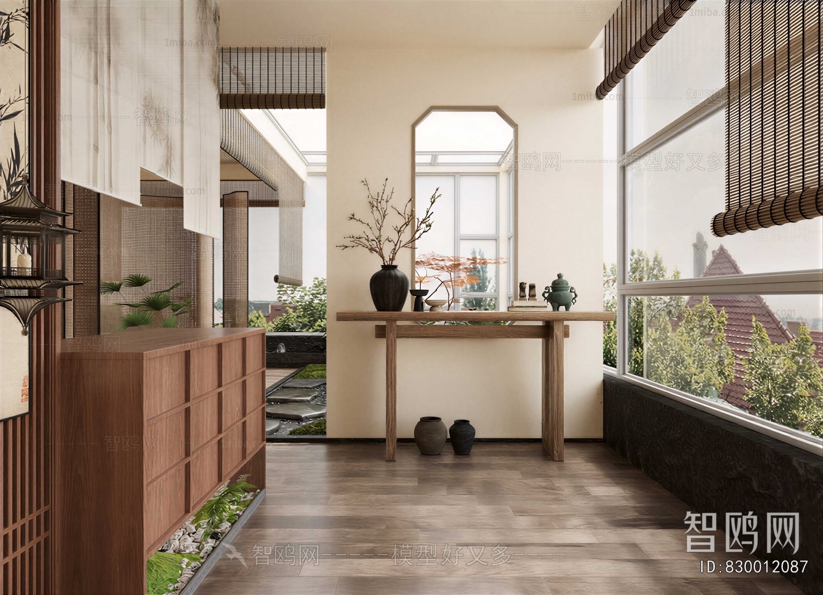 Wabi-sabi Style Hallway