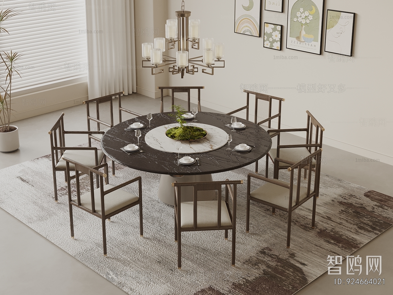 New Chinese Style Dining Table And Chairs