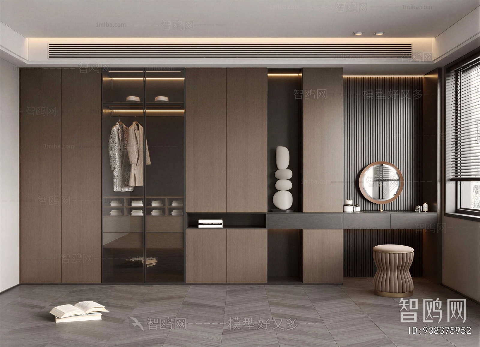 Modern Clothes Storage Area