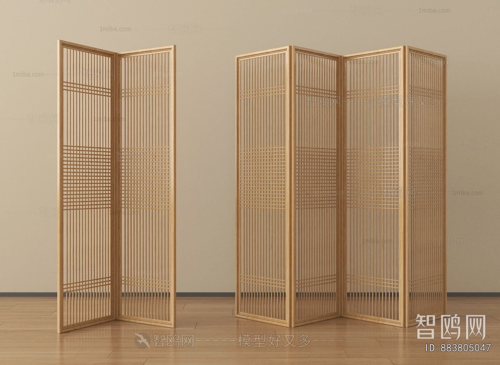 New Chinese Style Wooden Screen Partition