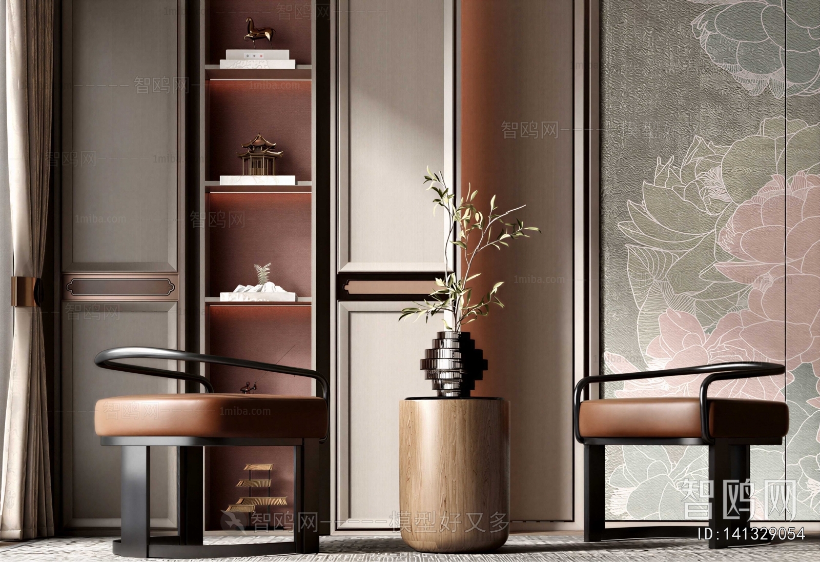 New Chinese Style Lounge Chair