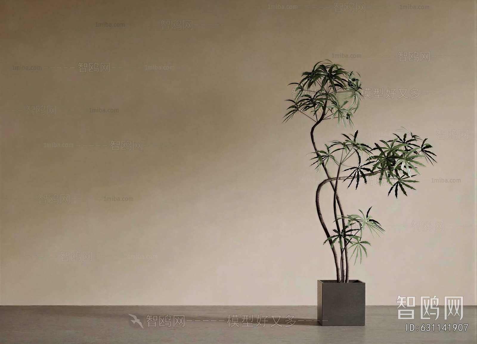 Modern Ground Green Plant Potted Plants