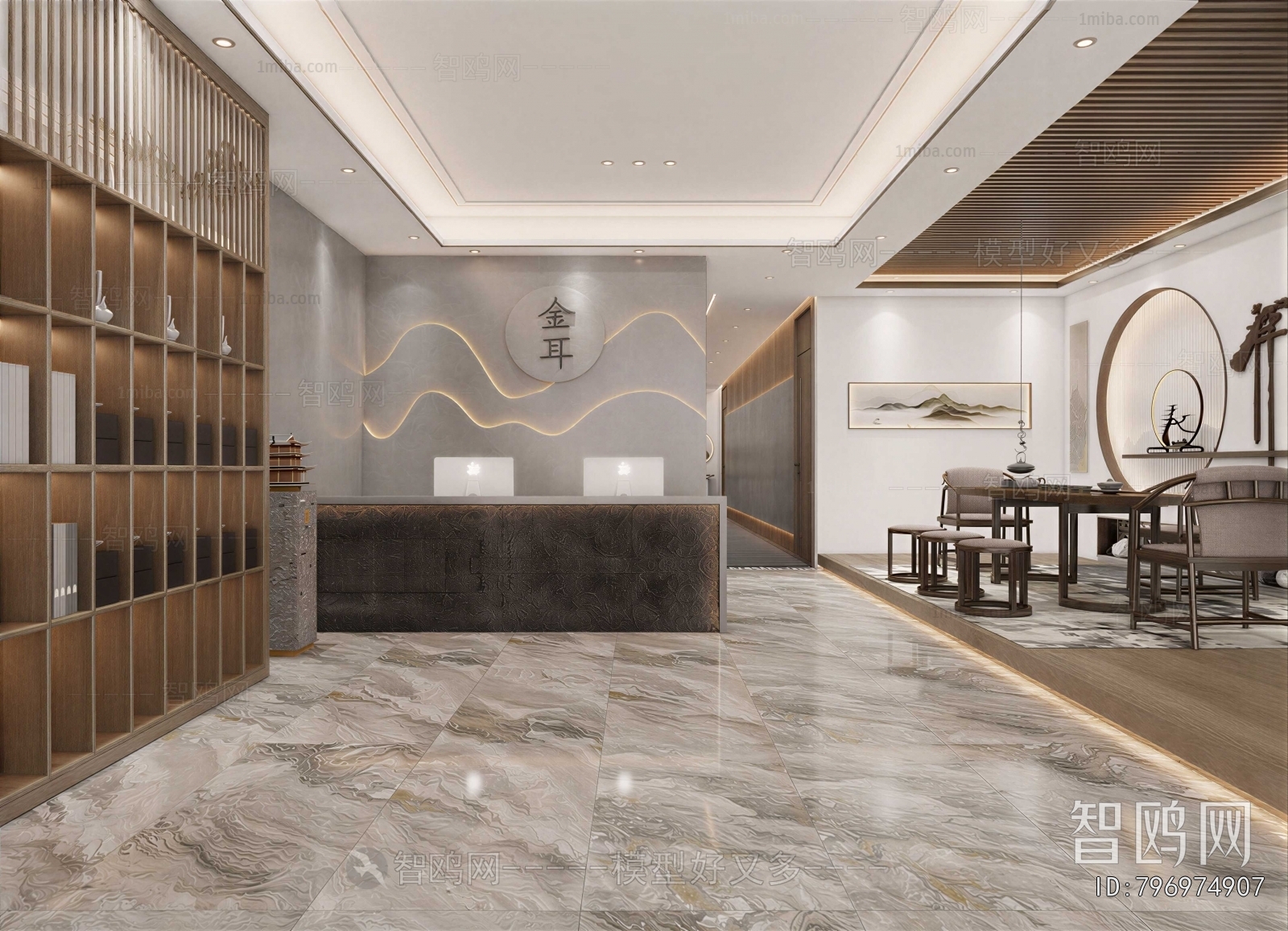 New Chinese Style Lobby Hall