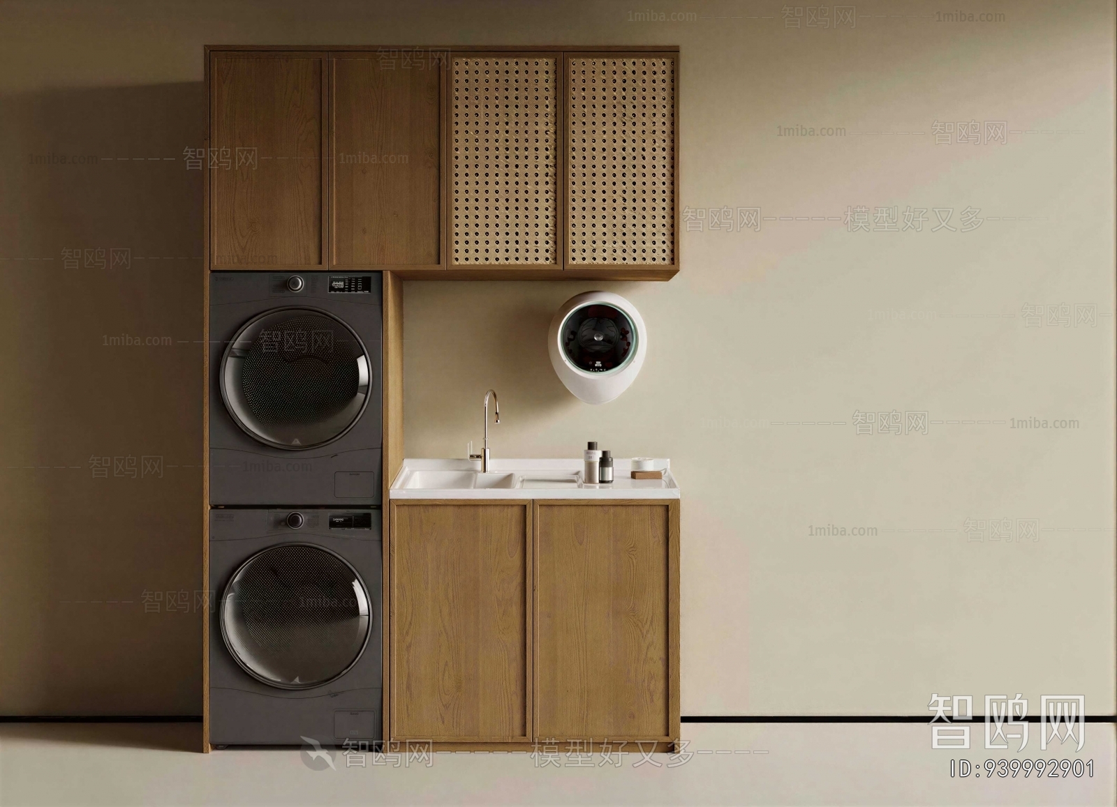 Modern Laundry Cabinet