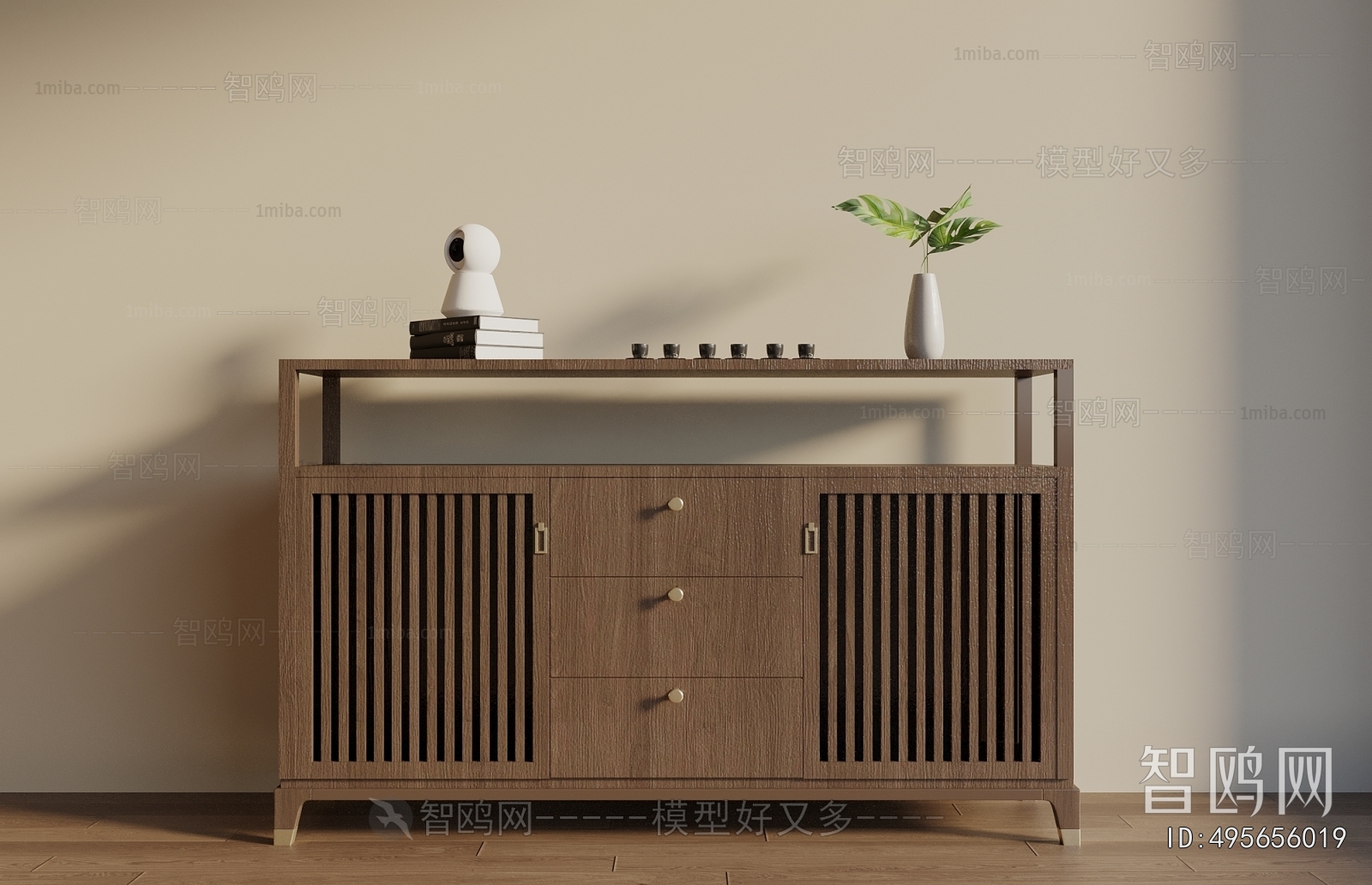 New Chinese Style Side Cabinet