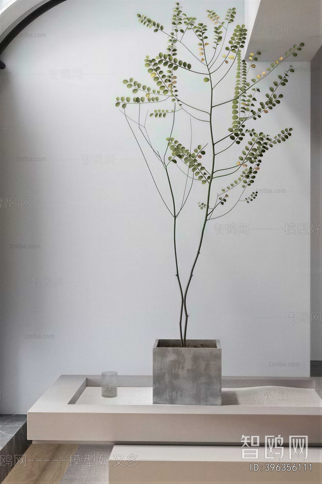 Modern Ground Green Plant Potted Plants