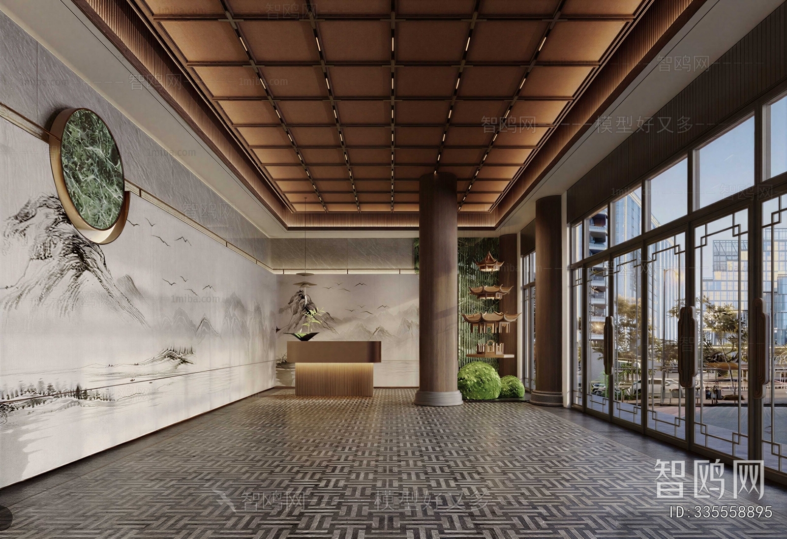 New Chinese Style Lobby Hall