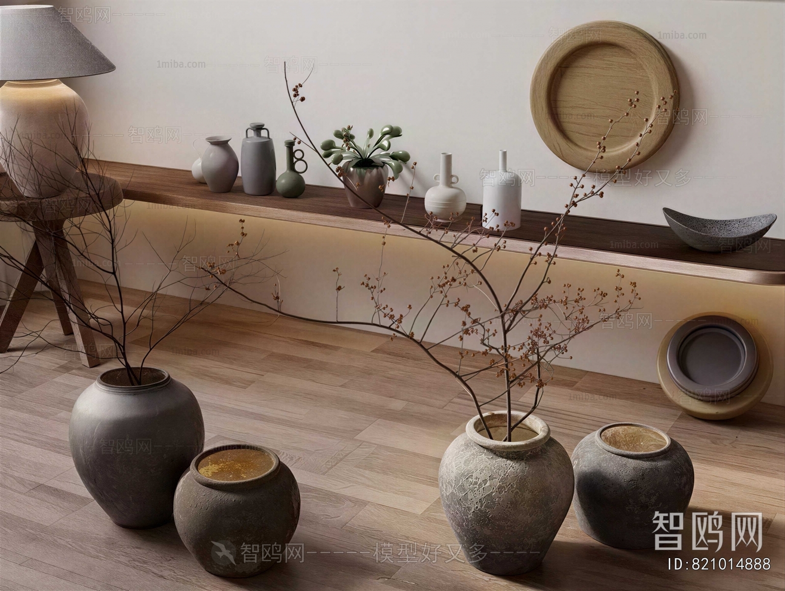 Wabi-sabi Style Dried Branch