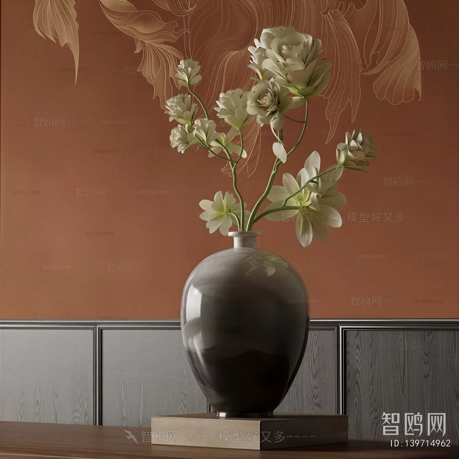 New Chinese Style Flower Arrangement