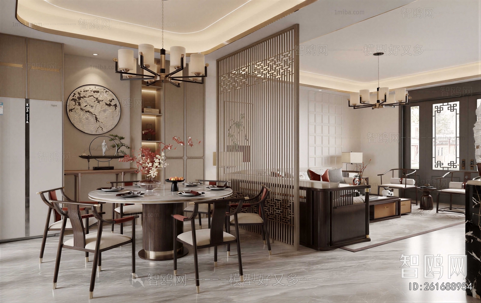 New Chinese Style Dining Room