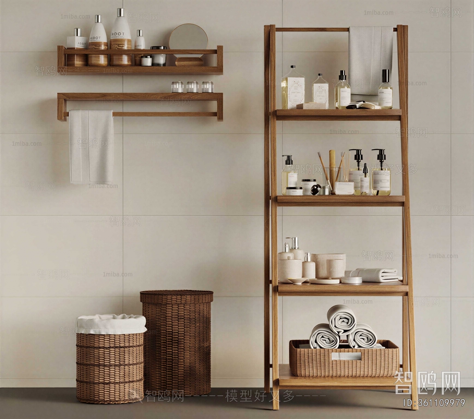 Nordic Style Bathroom Rack