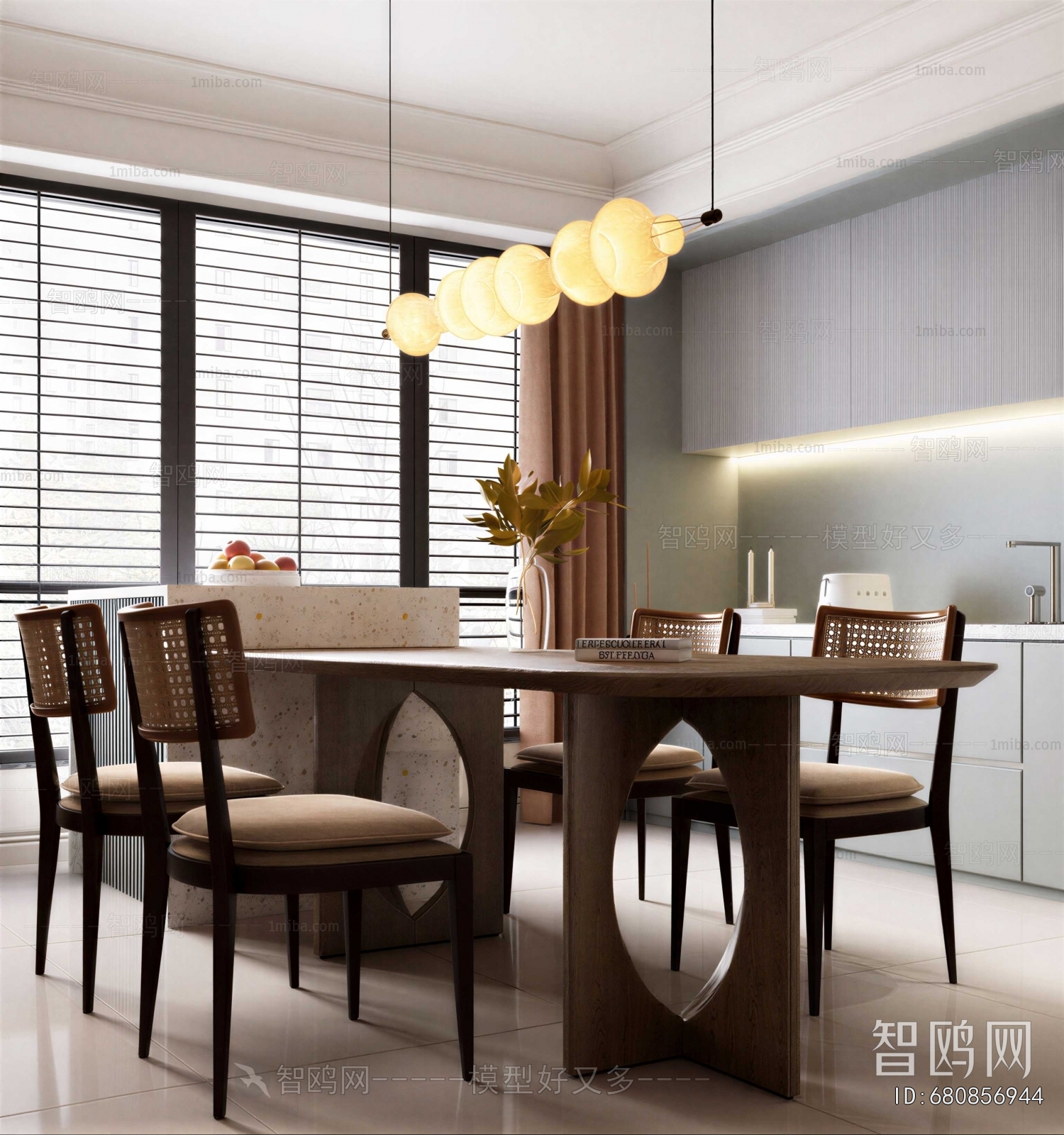 Wabi-sabi Style Dining Room