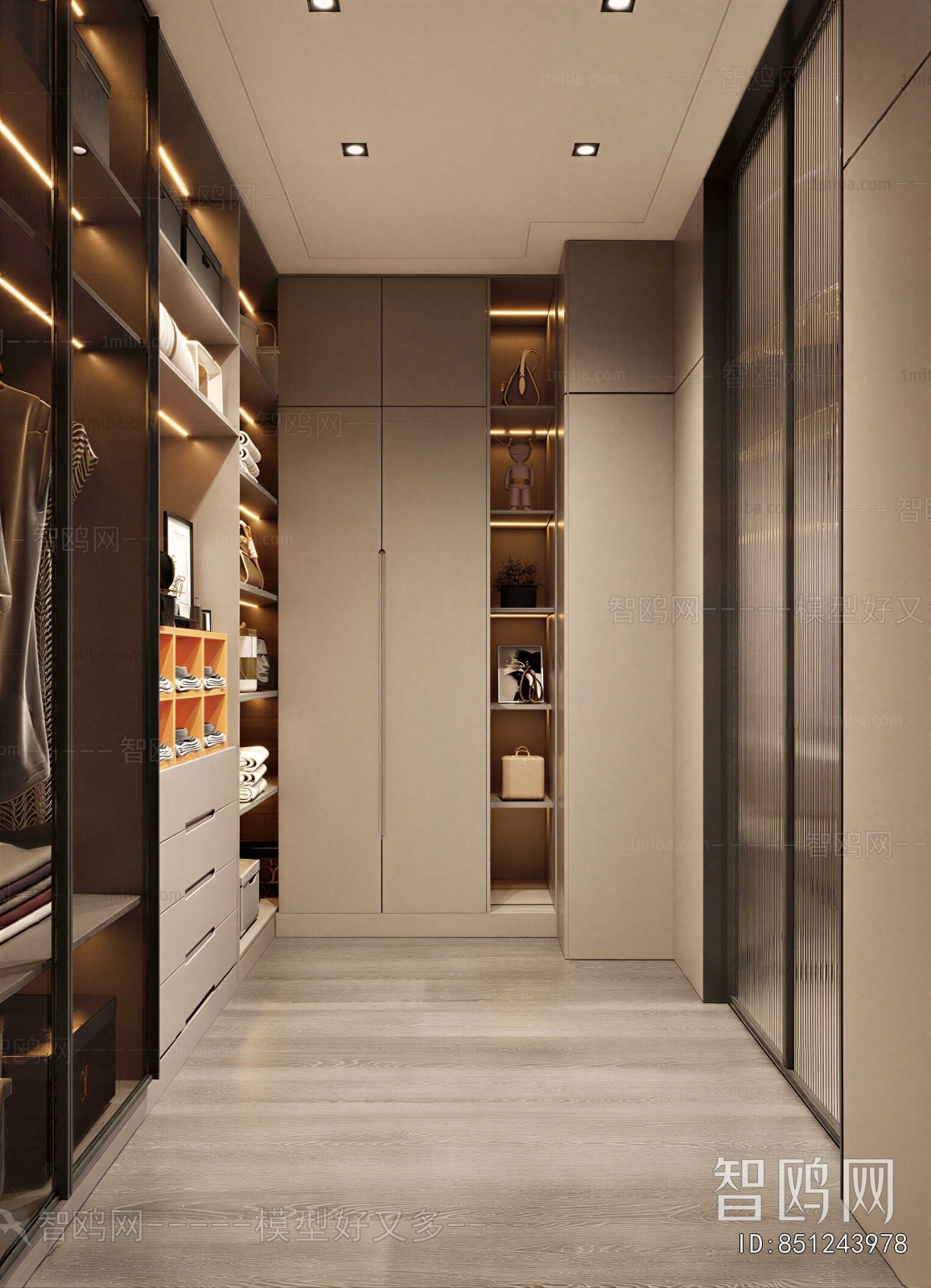 Modern Clothes Storage Area