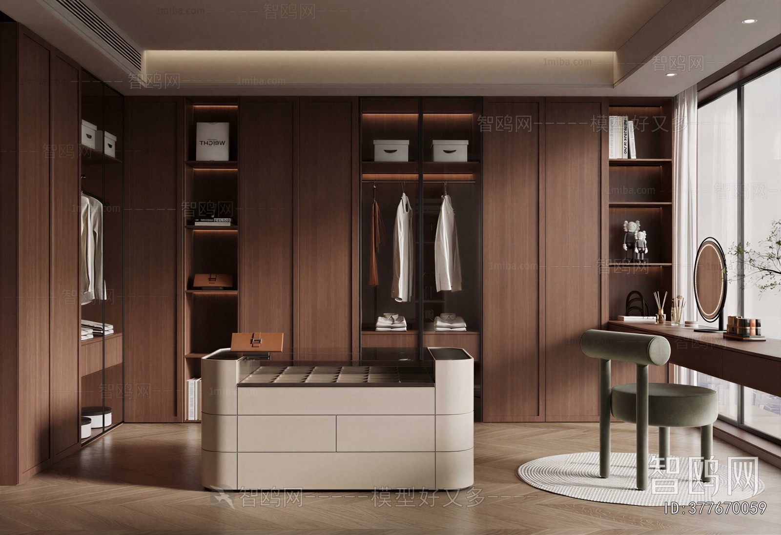 Modern Clothes Storage Area