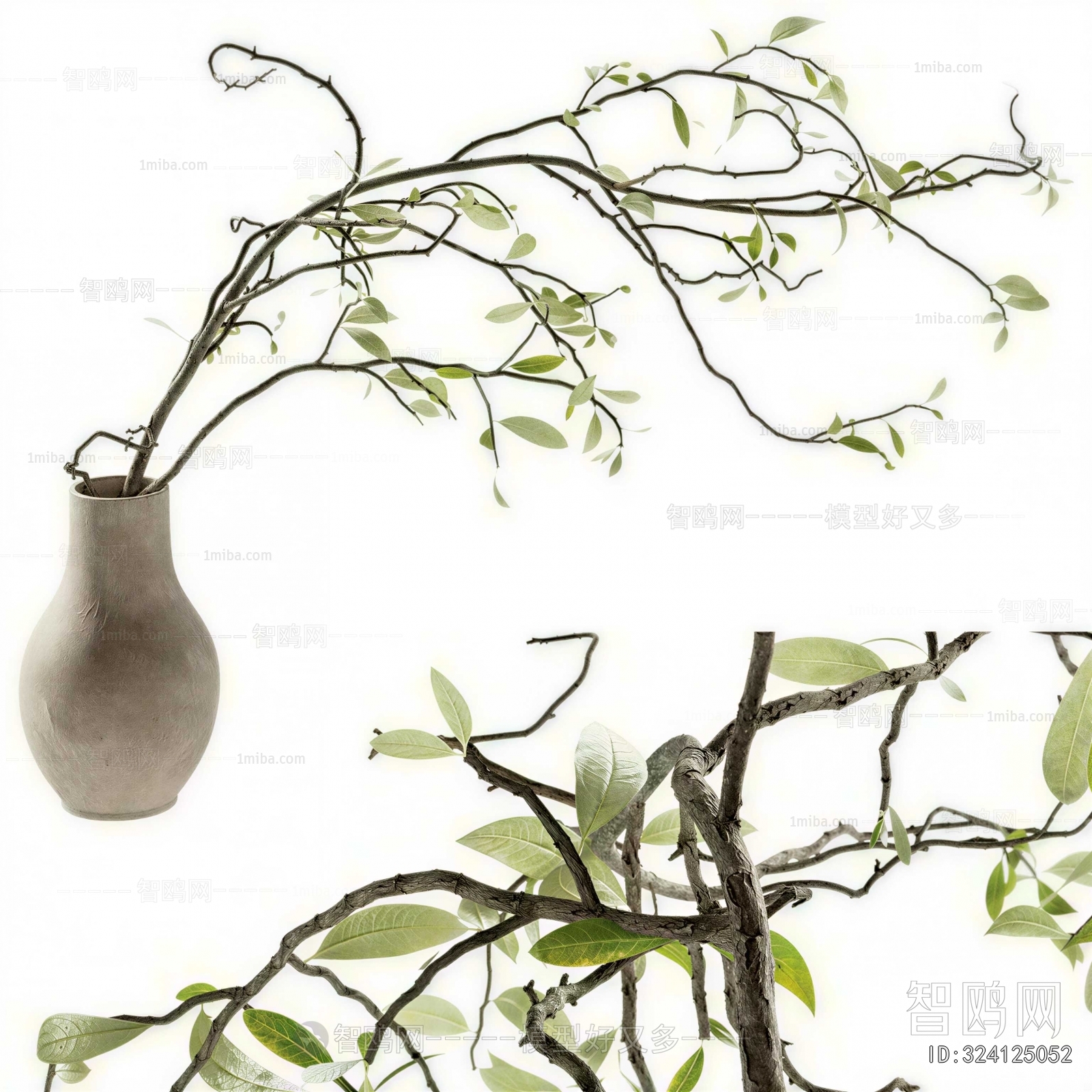 Modern Aquatic Green Plant