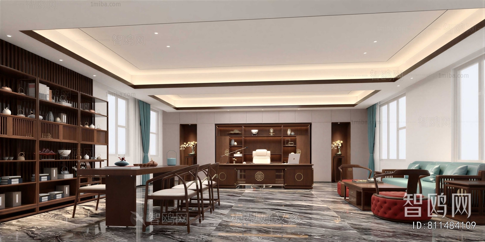 New Chinese Style Manager's Office