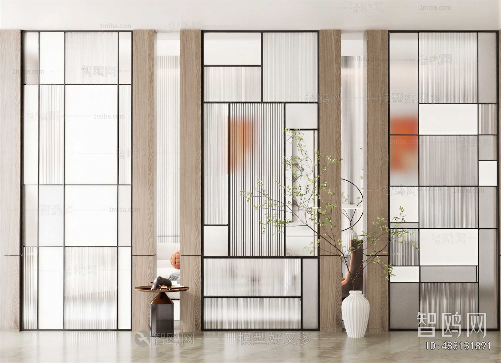 Modern Glass Screen Partition