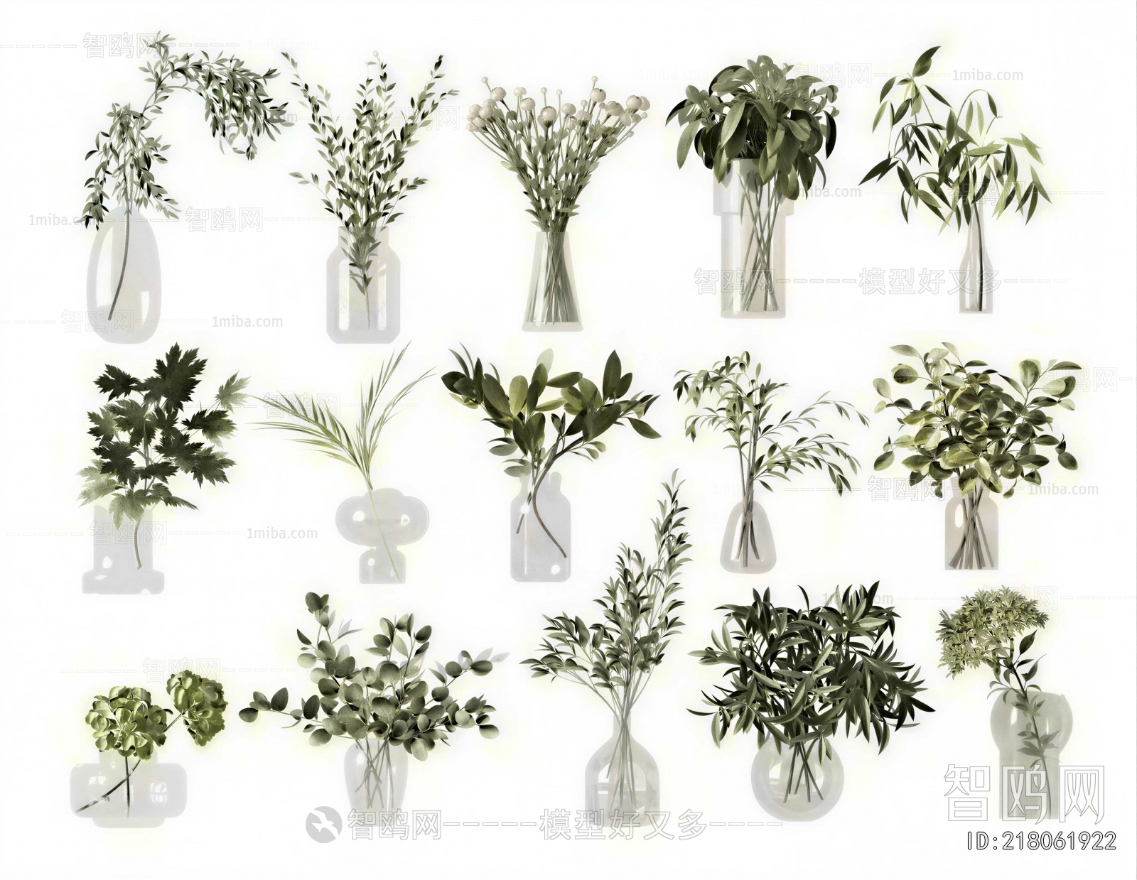 Modern Aquatic Green Plant