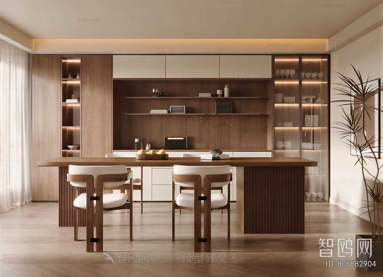 Wabi-sabi Style Dining Room