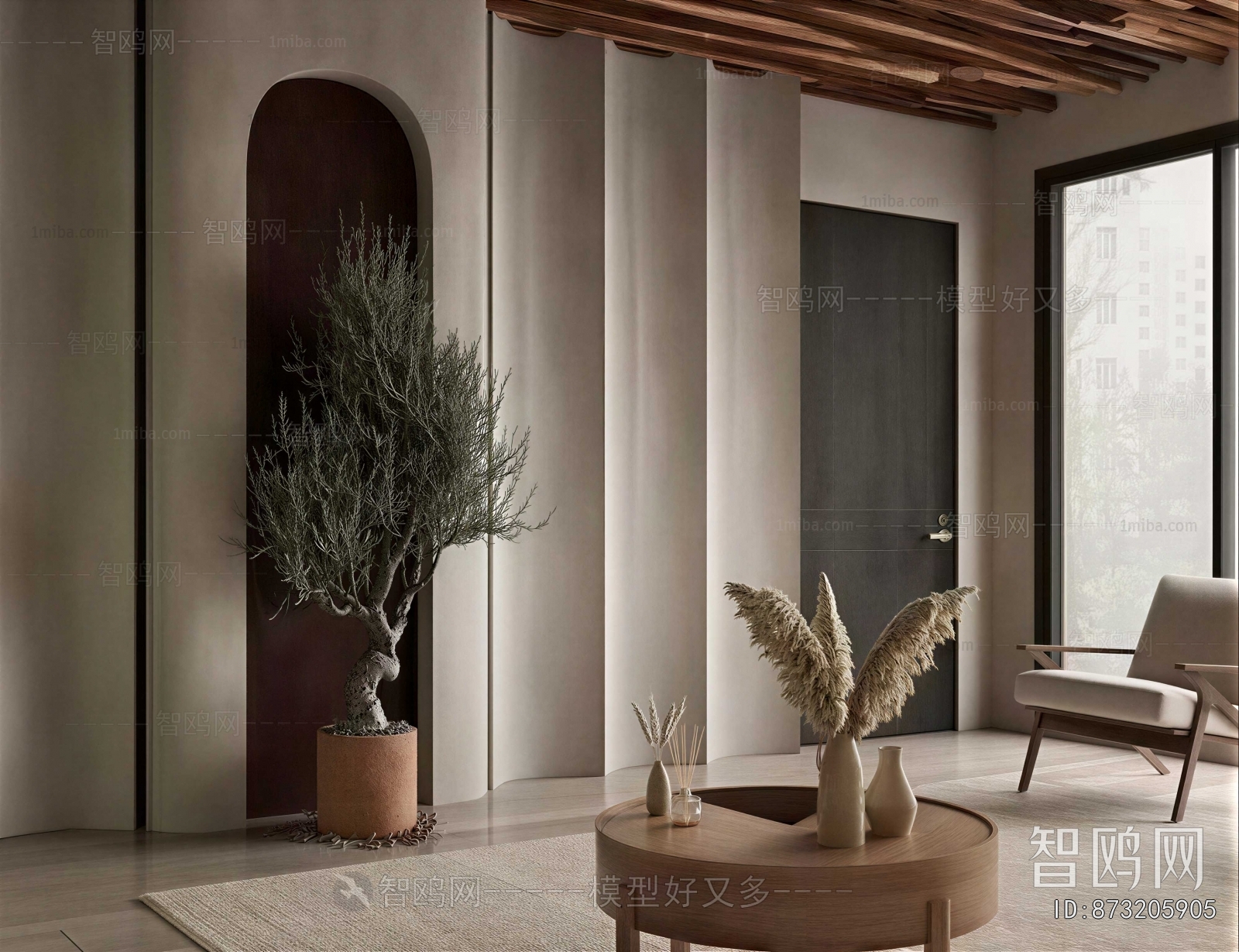 Wabi-sabi Style A Living Room