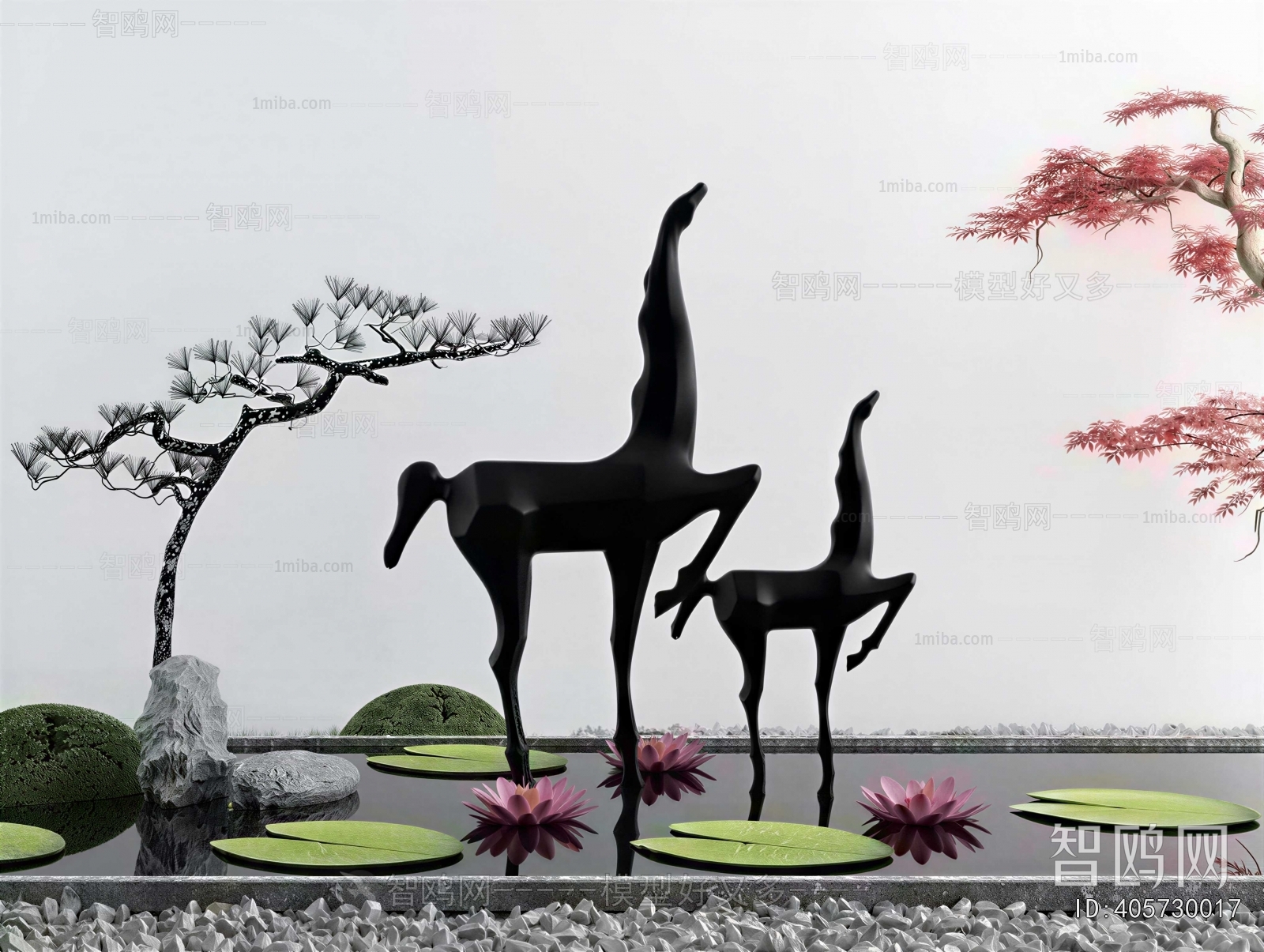 Modern Rockery Waterscape