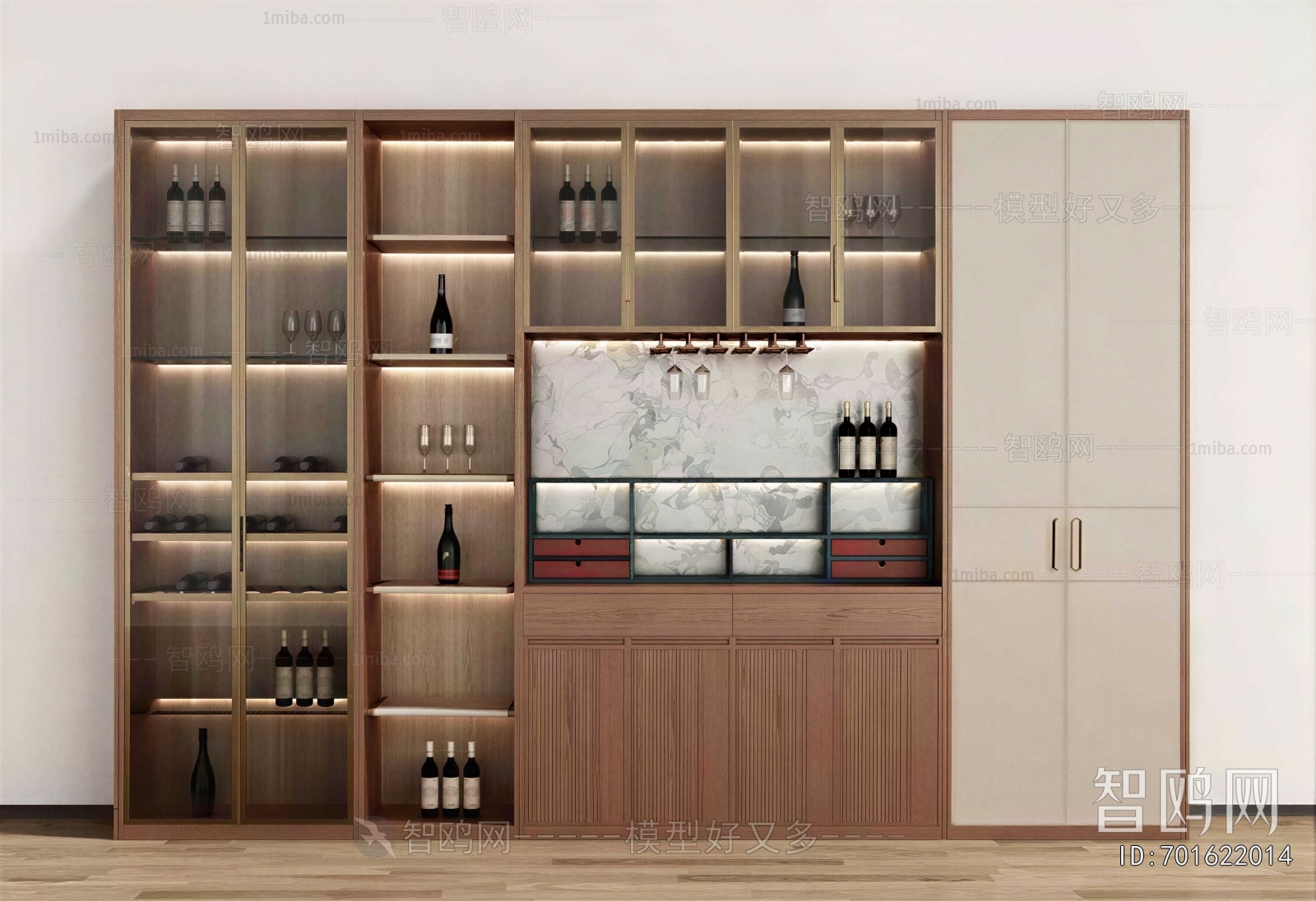 New Chinese Style Wine Cabinet