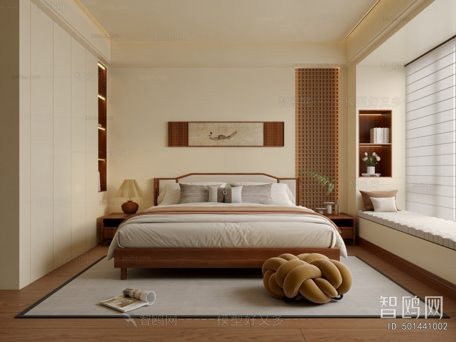 New Chinese Style Bedroom