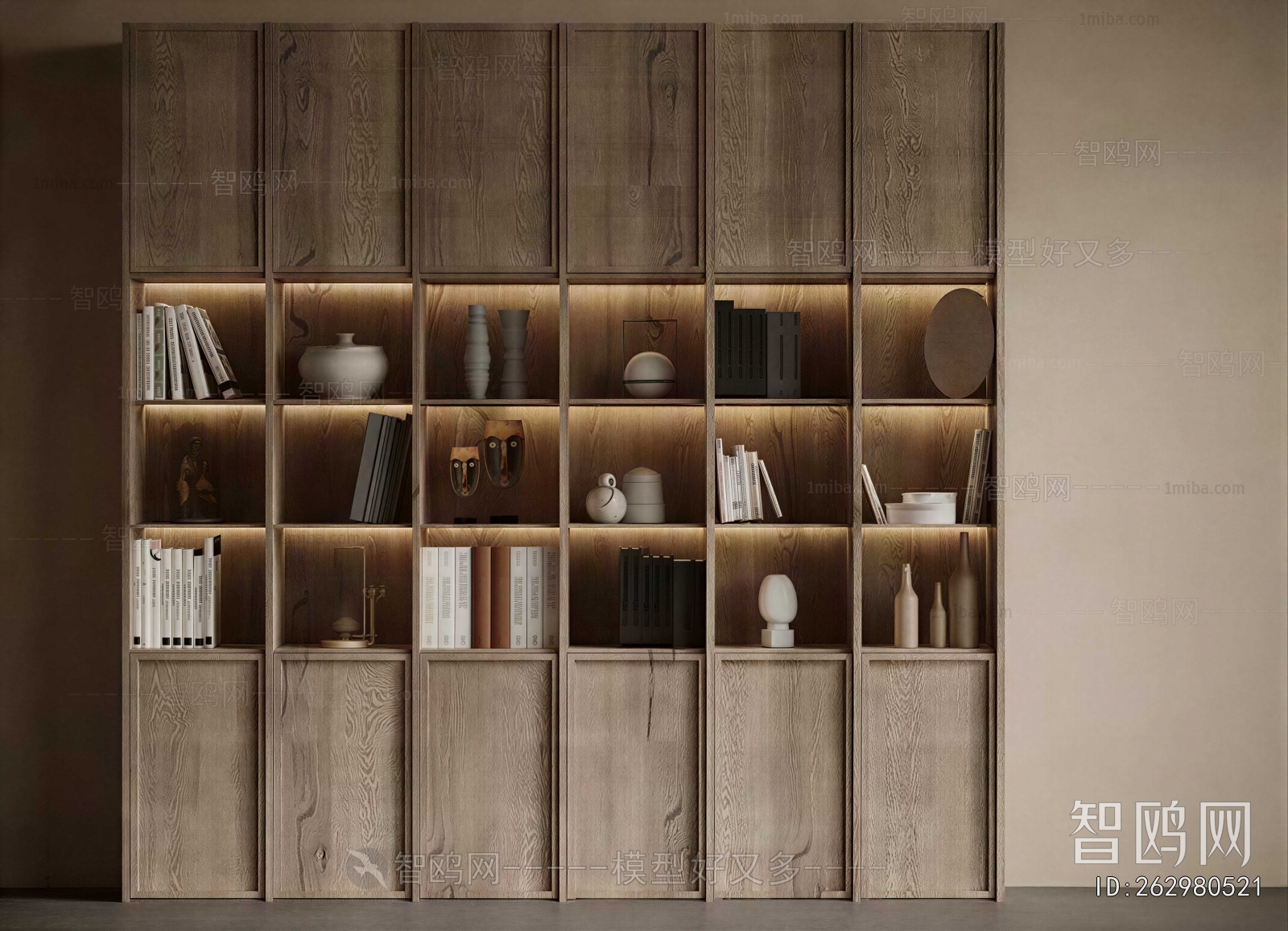 Wabi-sabi Style Bookcase